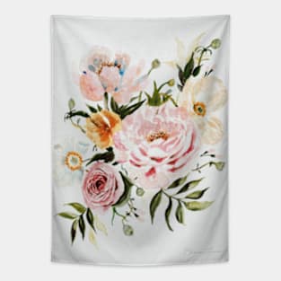 Loose Roses and Poppies Tapestry