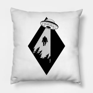 So That's What Happened to Bigfoot - Star Background Pillow