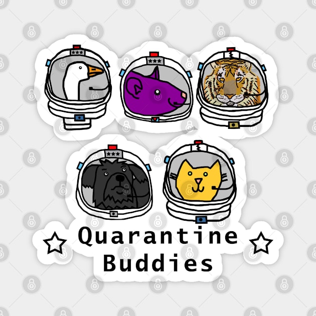 Space Crew 2420 Science Quarantine Buddies Magnet by ellenhenryart