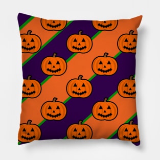 Spooky Pumpkins Pattern Pillow