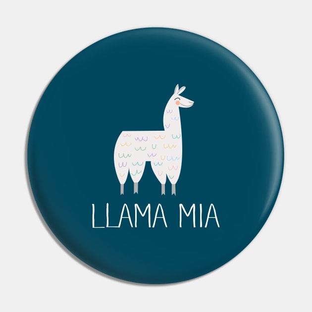 Llama Mia Love Pin by DesIndie