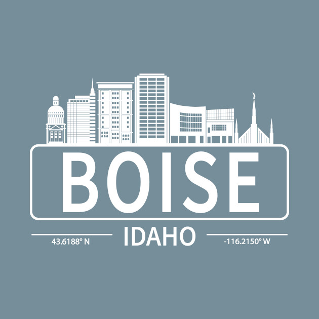 Disover Boise City Idahoe Skyline - Boise Cityscape - T-Shirt