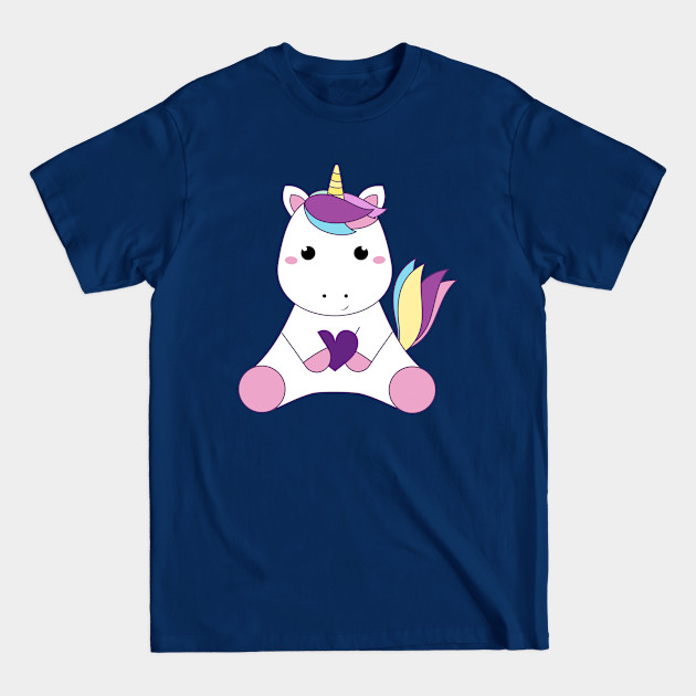 Baby unicorn and heart - Unicorn - T-Shirt