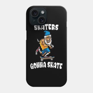 Funny Old Man Skateboarding Grandpa Phone Case