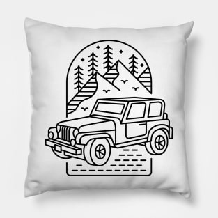 My Jeep My Adventure 4 Pillow