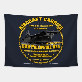 USS Philippine Sea CV-47 aircraft carrier Tapestry