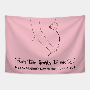 from 2 hearts to 1- Happy Mothers Day! Tapestry