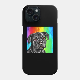 Cane Corso Dog Rainbow Painting Phone Case