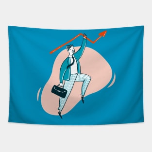 successful businessman Tapestry