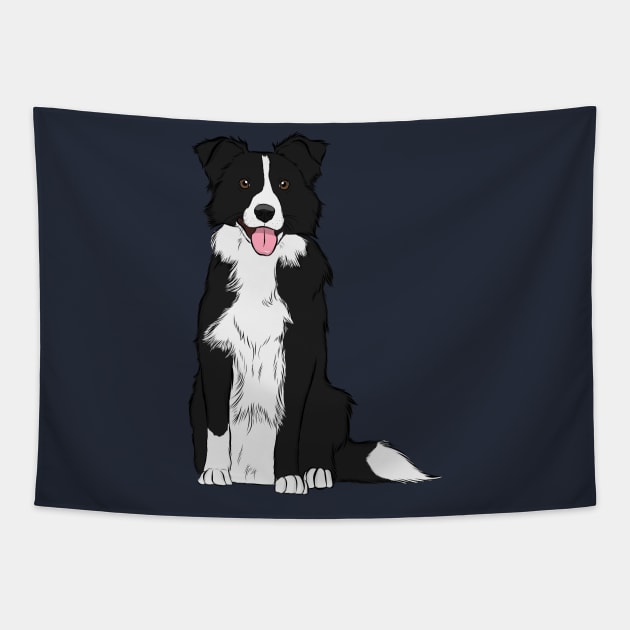 Border Collie Tapestry by rmcbuckeye