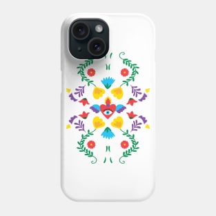 Mexican Otomi Embroidery Folk Art Sacred Heart Phone Case