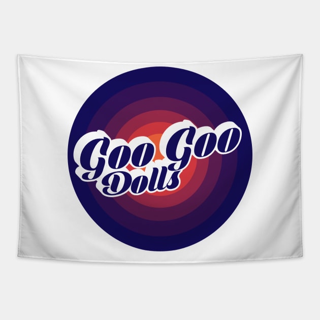 The Goo Goo Dolls - Blurn Circle Tapestry by GLOBALARTWORD