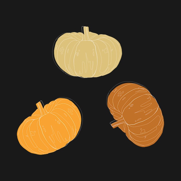 Pattern : Minimalist Fall Pumpkins by Crafting Yellow