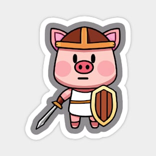 Spartan Pig Magnet