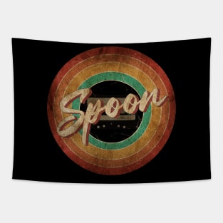 Spoon Vintage Circle Art Tapestry