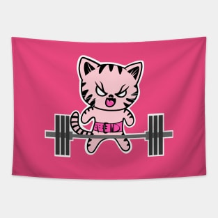 Fitness, weightlifting girl, fitness girl, gym girl Tapestry