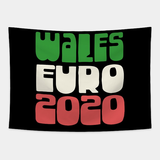 Wales Euro 2020 FanArt Tapestry by DankFutura