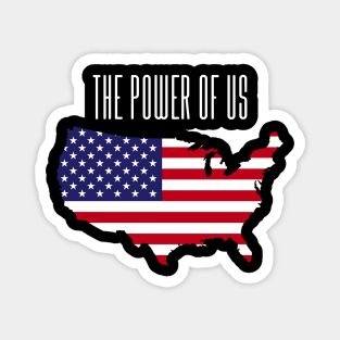 The power of US American flag Magnet