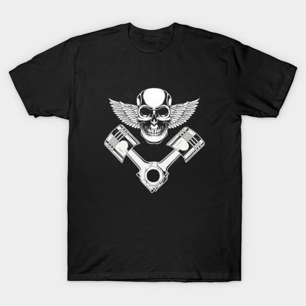 Piston Skull Great Skull V Motor Shirt
