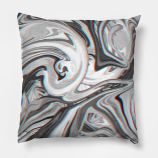 Marble Glitch Pattern Pillow