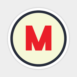 Vintage M Monogram Magnet