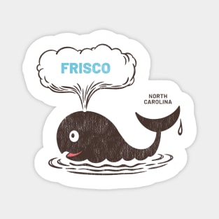 Frisco, NC Summertime Vacationing Whale Spout Magnet