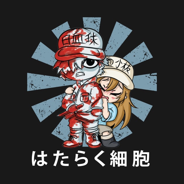 Vintage Red Blood Cell Japanese Anime by QuickMart