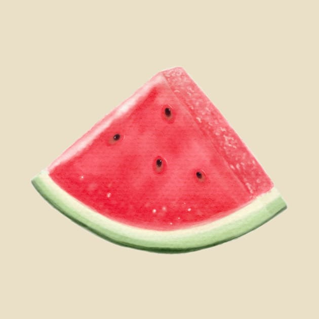 Watercolor Watermelon by Designed-by-bix