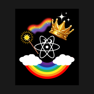 Atom Rainbow LGBTQ in Science T-Shirt