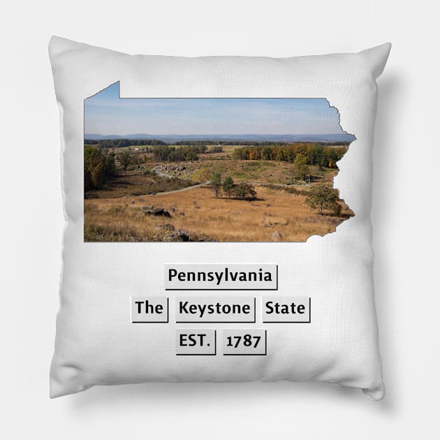 Pennsylvania USA Pillow by Designs by Dyer