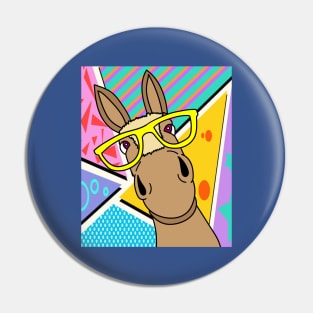 Party Retro Ass With Sunglasses Pin