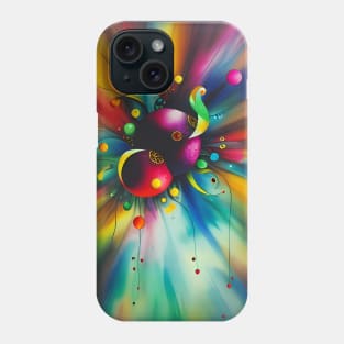 Baby Elephant - Colourful Vivid Abstract Art Phone Case