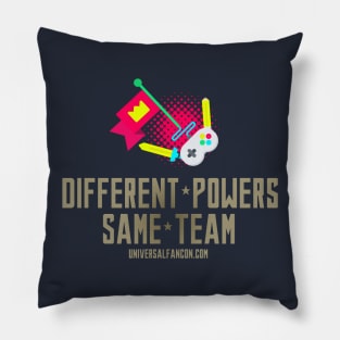 Different Powers Same Team Tee 2 Pillow