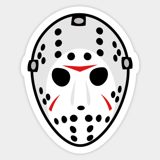 Jason Voorhees Mask Friday The 13th Sticker Teepublic - jason voorhees part 4 mask decal roblox