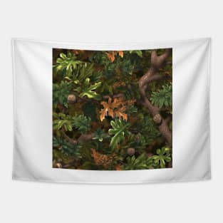 Oak Leaves and Branches Tapestry