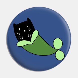 Mermaid Black Cat Pin