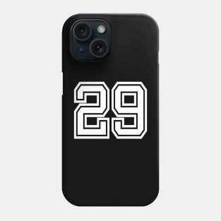 Number 29 for a sports team, group, or community Phone Case