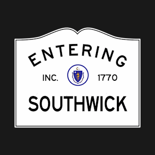 Southwick Massachusetts Vintage Road Sign T-Shirt