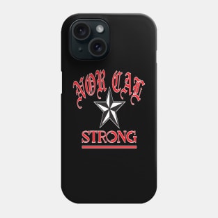 NOR CAL STRONG DESIGN #1-RED/WHITE BORDER Phone Case