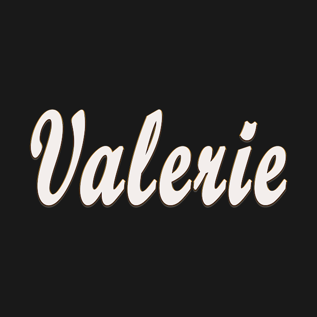 Valerie Female First Name Gift T Shirt by gdimido