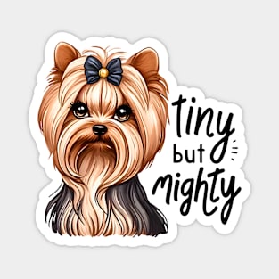 Cute yorkshire terrier dog. Gift for yorkie owners. Magnet