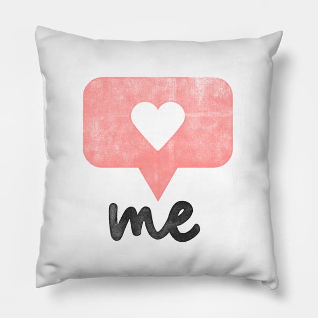 I Heart Me Pillow by MotivatedType