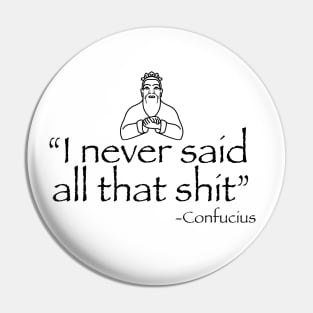 Confucius Pin