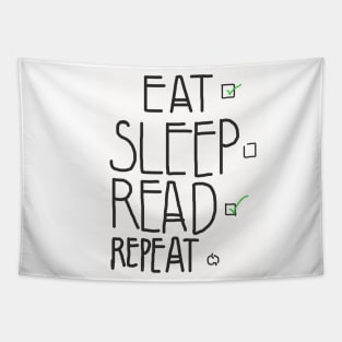 Eat, Sleep, Read, Repeat Tapestry