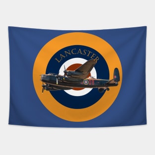 Lancaster Bomber in RAF Roundel Tapestry