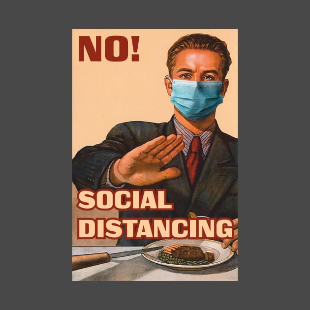 Social Distancing soviet poster by Olgakunz