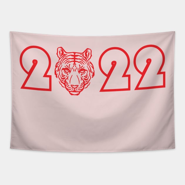 2022 Year of the tiger Tapestry by shallotman