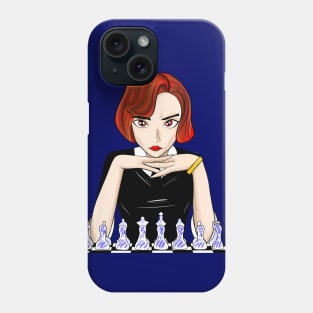 Beth the queen’s gambit in chessmaster Champion red head Phone Case