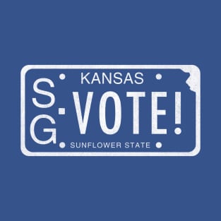 Vote! Vintage Kansas License Plate T-Shirt