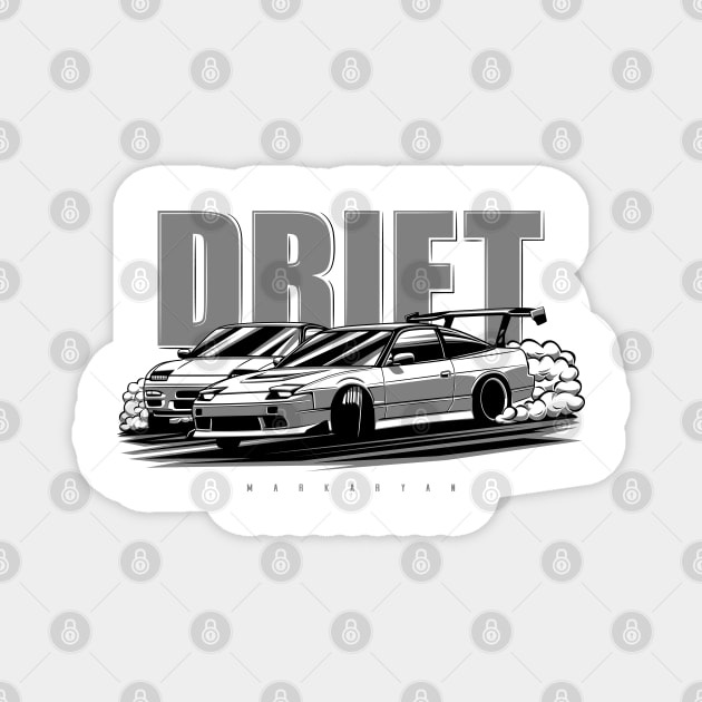 Drift kings - 180SX & 240SX Magnet by Markaryan